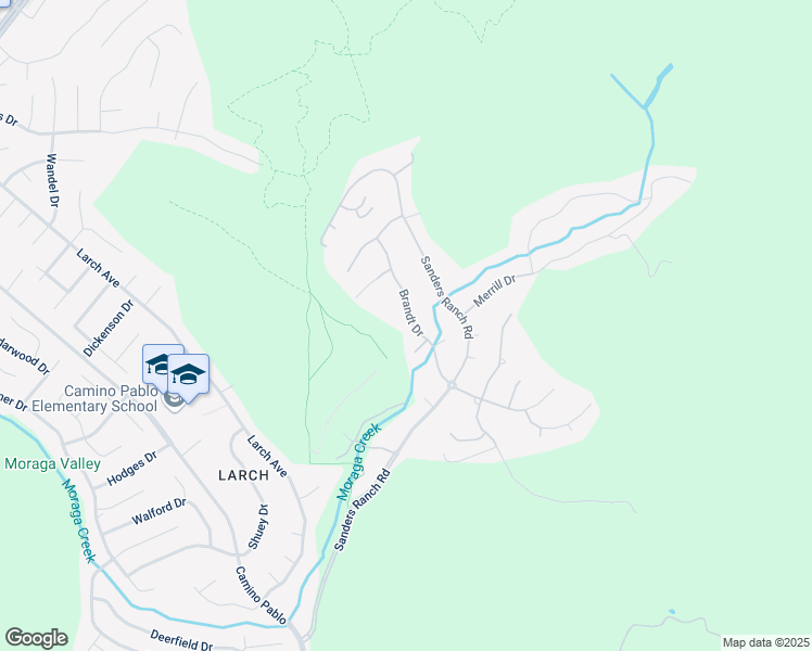 map of restaurants, bars, coffee shops, grocery stores, and more near 19 Brandt Drive in Moraga