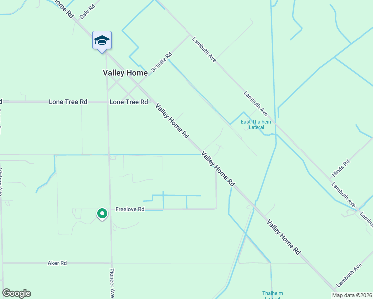 map of restaurants, bars, coffee shops, grocery stores, and more near 12813 Valley Home Road in Valley Home