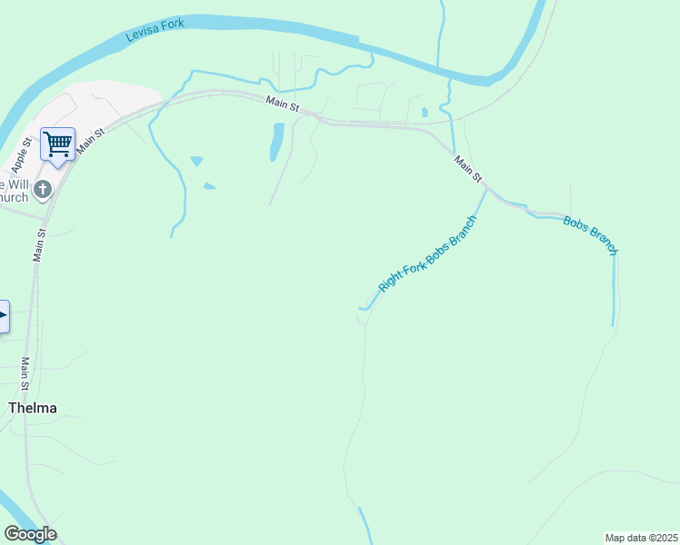 map of restaurants, bars, coffee shops, grocery stores, and more near in Thelma