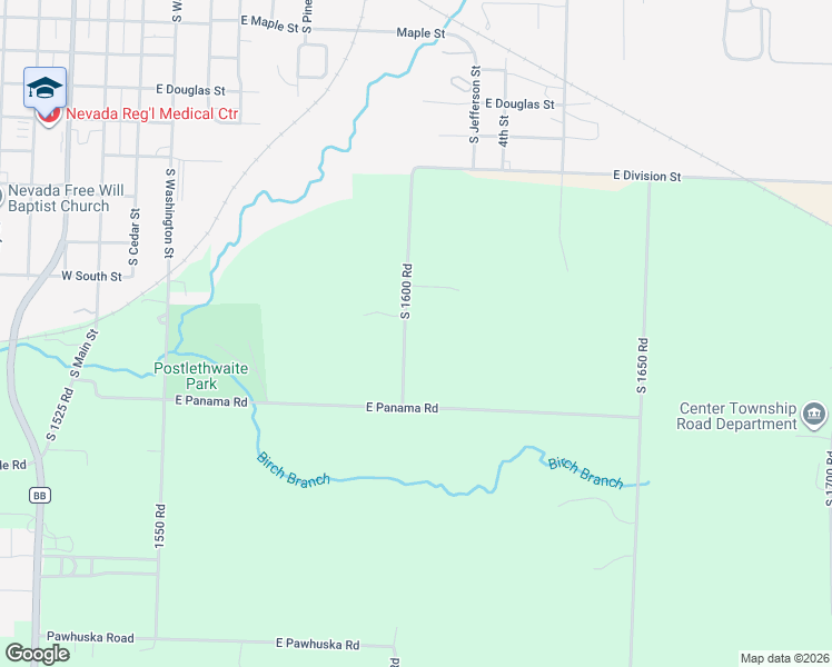map of restaurants, bars, coffee shops, grocery stores, and more near 17840 South 1600 Road in Nevada