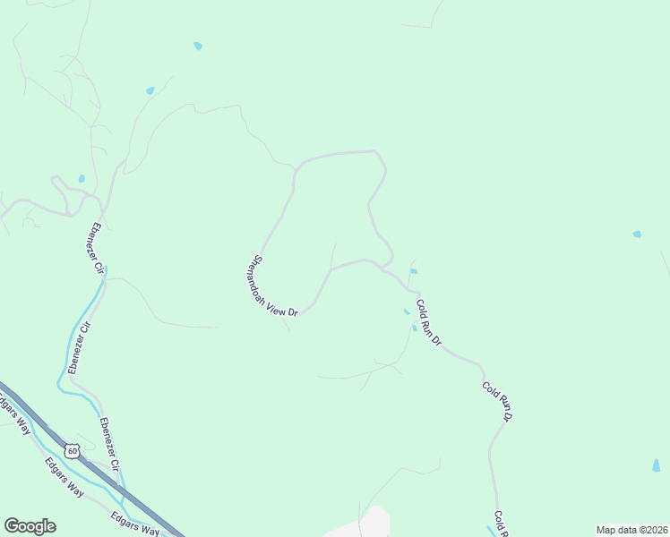 map of restaurants, bars, coffee shops, grocery stores, and more near Shenandoah View Drive in Rockbridge County