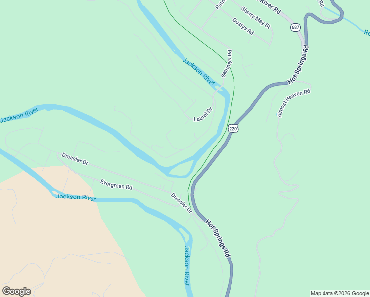 map of restaurants, bars, coffee shops, grocery stores, and more near River Road South in Covington