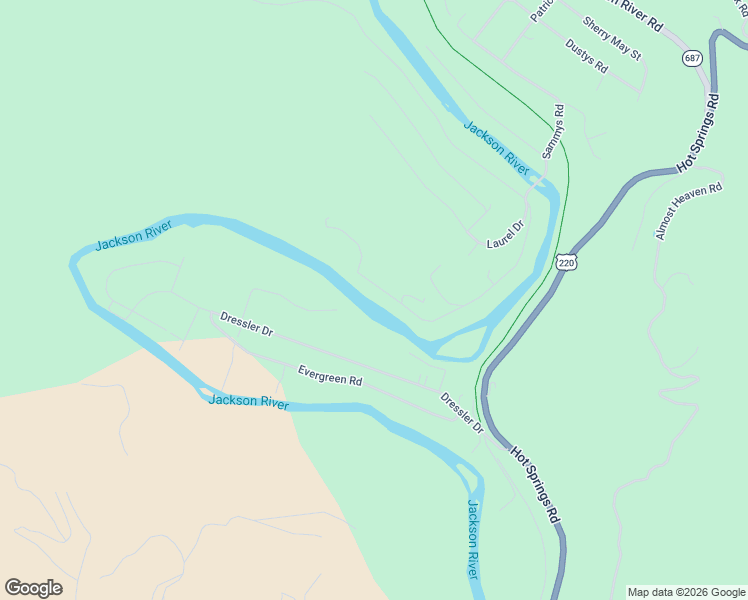 map of restaurants, bars, coffee shops, grocery stores, and more near River Road South in Covington