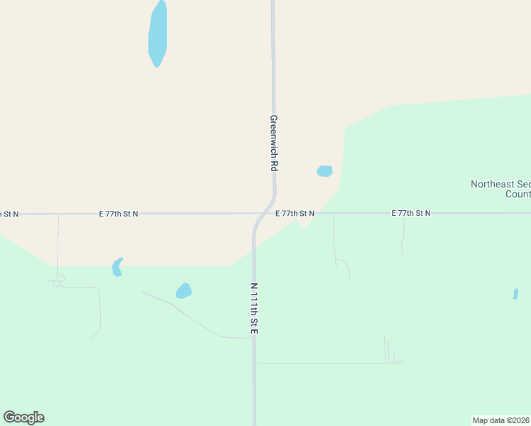 map of restaurants, bars, coffee shops, grocery stores, and more near 11200 East 77th Street North in Wichita