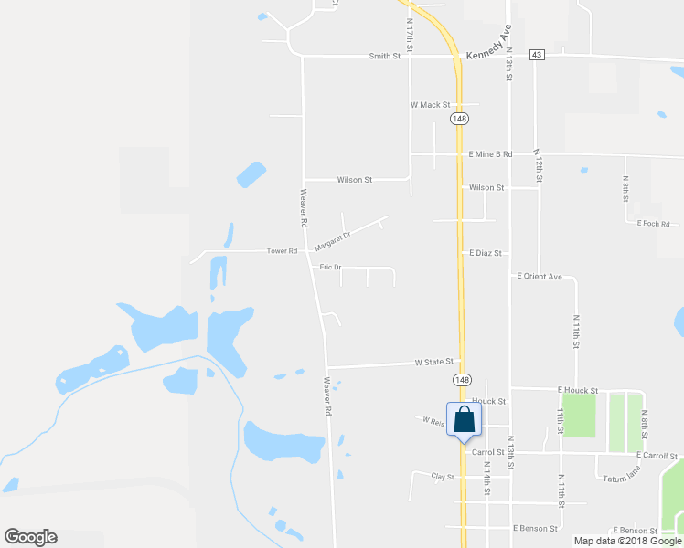 map of restaurants, bars, coffee shops, grocery stores, and more near 2304 Maria Drive in Herrin