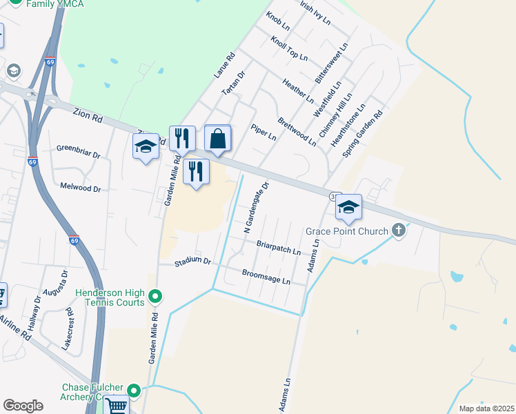 map of restaurants, bars, coffee shops, grocery stores, and more near 2479-2499 Holly Tree Court in Henderson