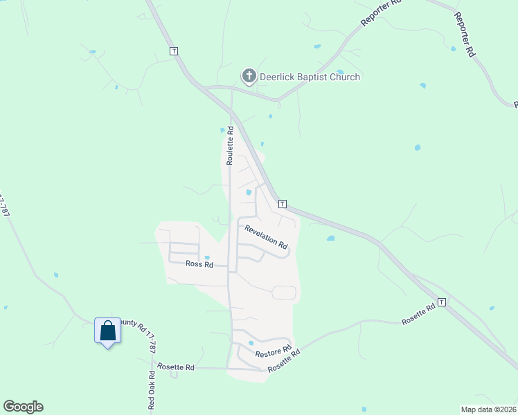 map of restaurants, bars, coffee shops, grocery stores, and more near 23094 Reward Road in Waynesville