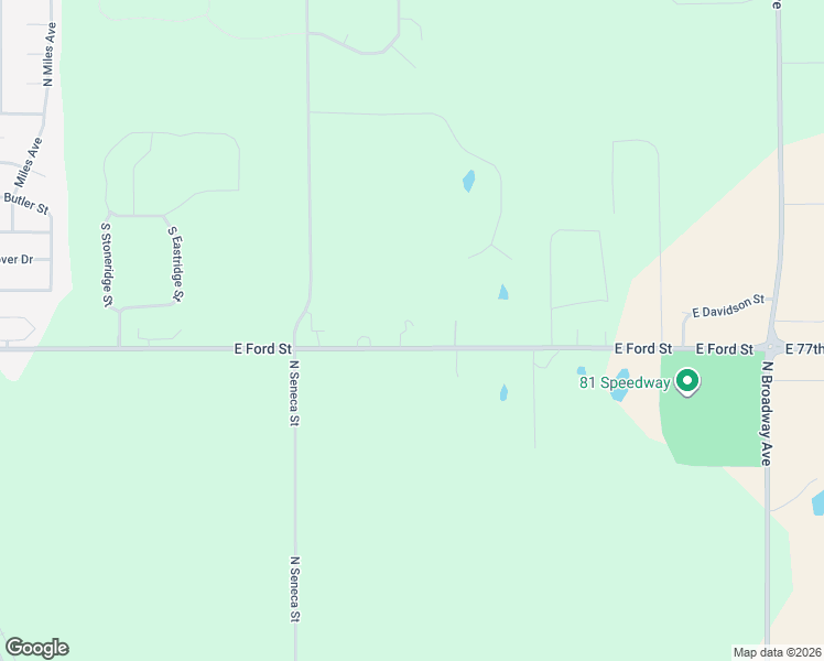 map of restaurants, bars, coffee shops, grocery stores, and more near 2016 East Ford Street in Valley Center