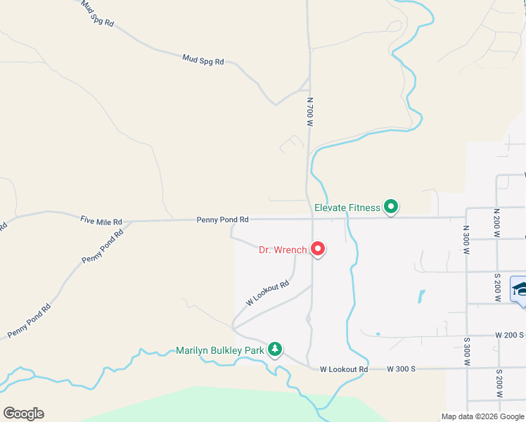 map of restaurants, bars, coffee shops, grocery stores, and more near Penny Pond Road in Panguitch