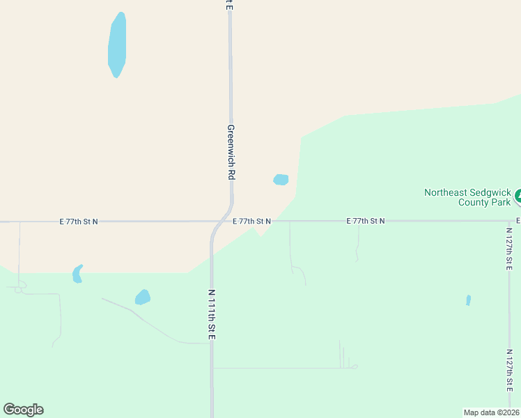map of restaurants, bars, coffee shops, grocery stores, and more near 11200-11598 East 77th Street North in Wichita