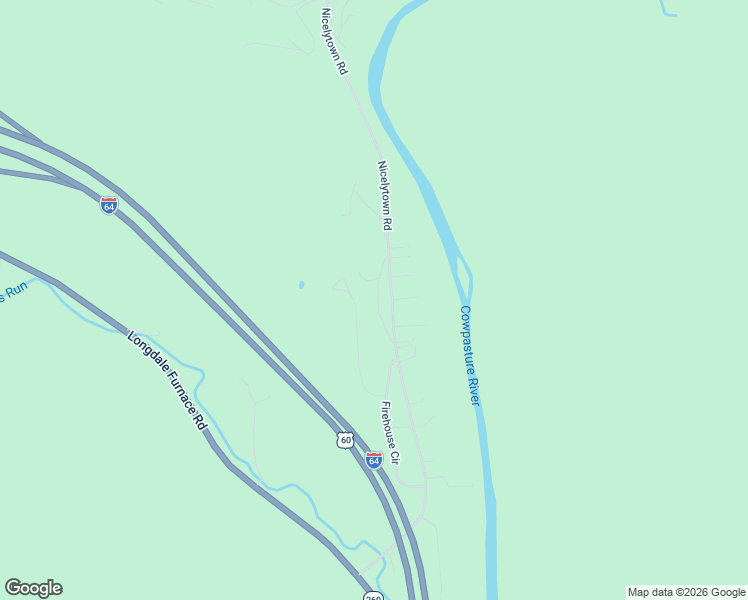 map of restaurants, bars, coffee shops, grocery stores, and more near 4218 Nicelytown Road in Clifton Forge