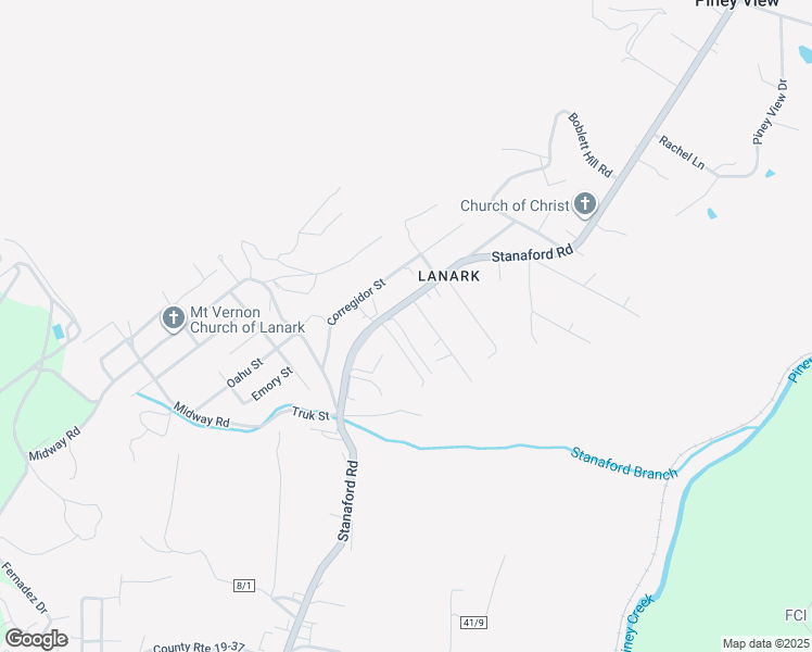 map of restaurants, bars, coffee shops, grocery stores, and more near 110 Iwo Jima Avenue in Beckley