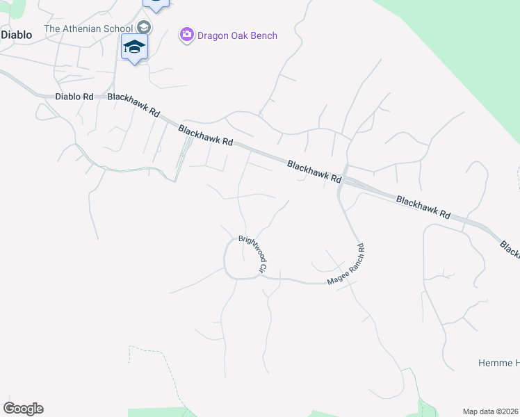 map of restaurants, bars, coffee shops, grocery stores, and more near 2360 Fish Creek Place in Danville
