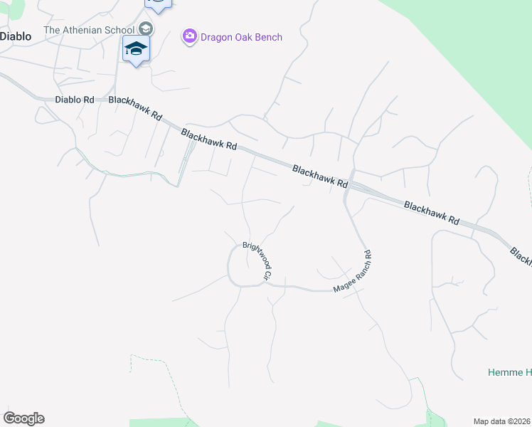 map of restaurants, bars, coffee shops, grocery stores, and more near 2360 Fish Creek Place in Danville