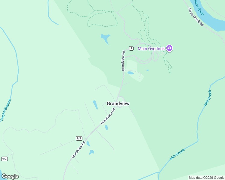 map of restaurants, bars, coffee shops, grocery stores, and more near 4529 Grandview Road in Beaver