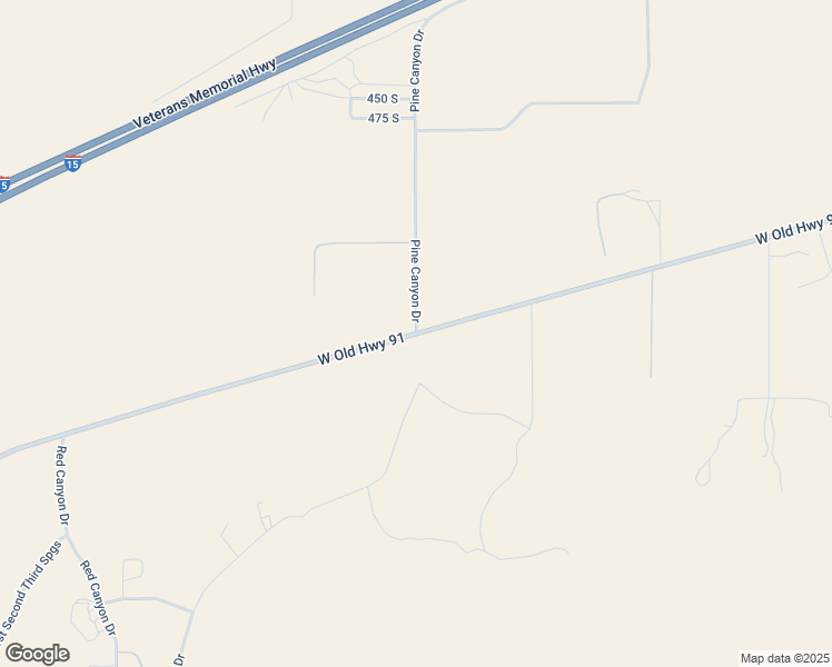 map of restaurants, bars, coffee shops, grocery stores, and more near Pine Canyon Drive in Parowan