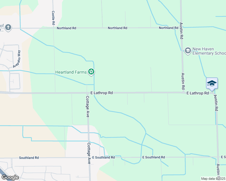 map of restaurants, bars, coffee shops, grocery stores, and more near 7851 Lathrop Road in Manteca