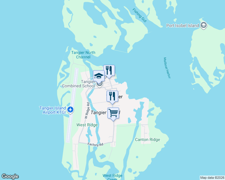 map of restaurants, bars, coffee shops, grocery stores, and more near 4432-16164 Pondarosa Road in Tangier