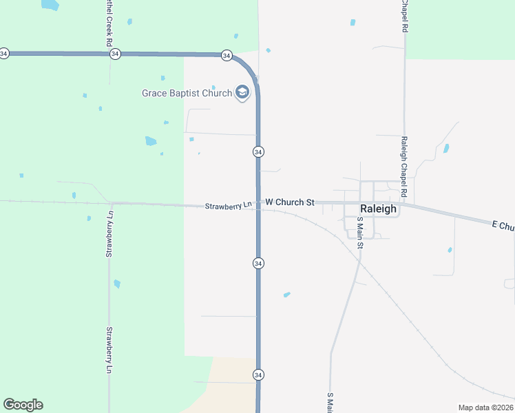 map of restaurants, bars, coffee shops, grocery stores, and more near Church Street in Raleigh