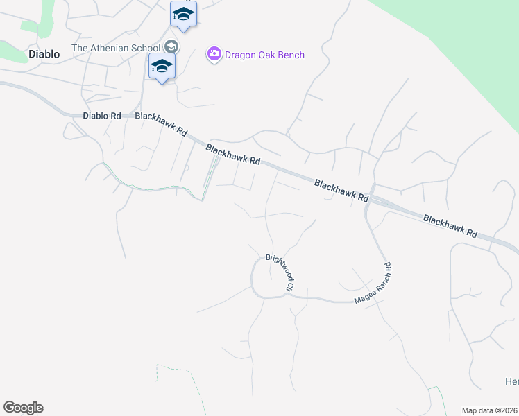 map of restaurants, bars, coffee shops, grocery stores, and more near 222 Still Creek Road in Danville