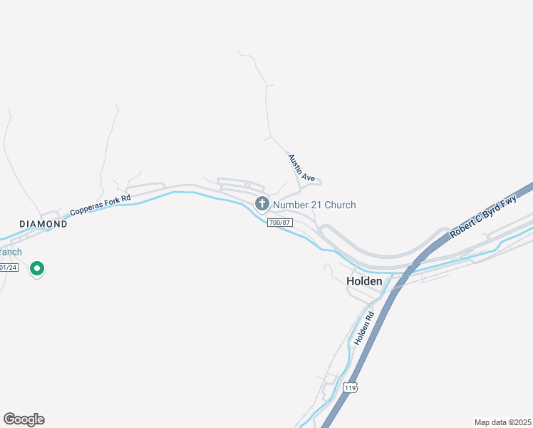 map of restaurants, bars, coffee shops, grocery stores, and more near County Highway 700/87 in Holden