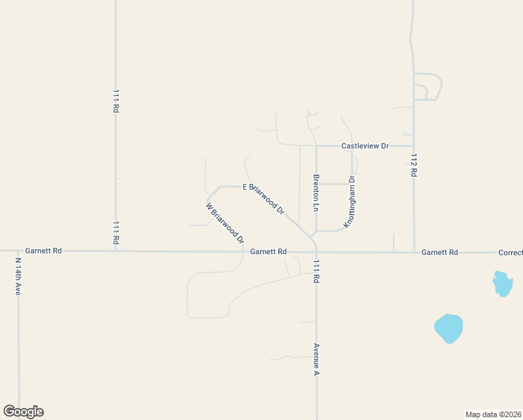 map of restaurants, bars, coffee shops, grocery stores, and more near Briarwood Drive in Dodge City
