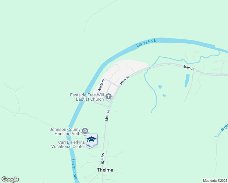 map of restaurants, bars, coffee shops, grocery stores, and more near 25 Derby Drive in Thelma