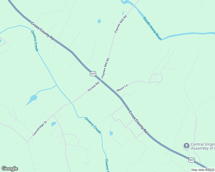 map of restaurants, bars, coffee shops, grocery stores, and more near 5977 Cross County Road in Mineral