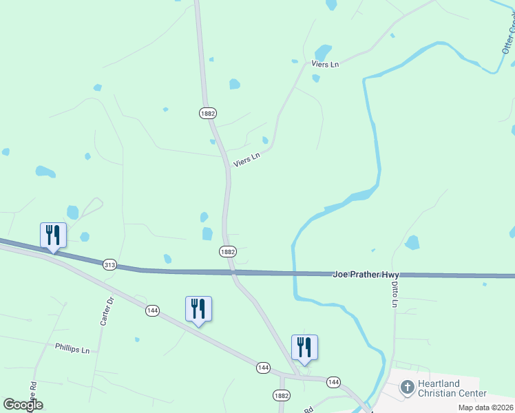 map of restaurants, bars, coffee shops, grocery stores, and more near 4820 Fort Avenue in Vine Grove