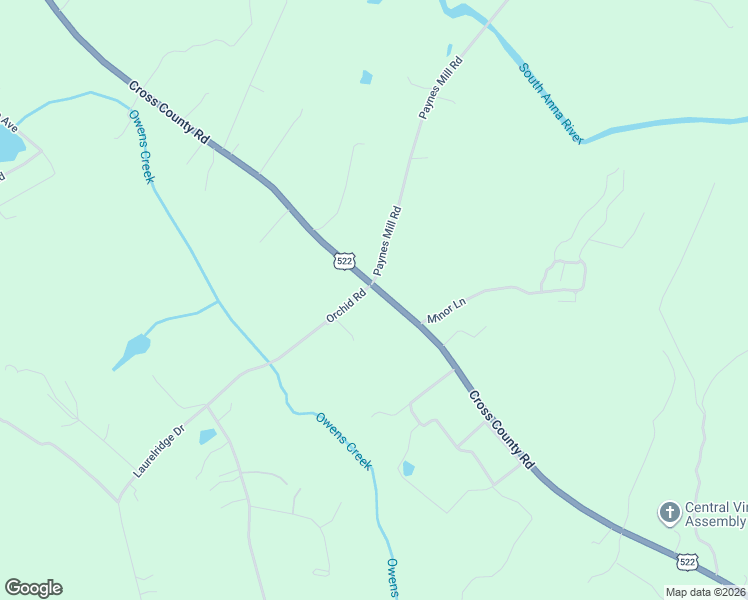 map of restaurants, bars, coffee shops, grocery stores, and more near 5977 Cross County Rd in Mineral