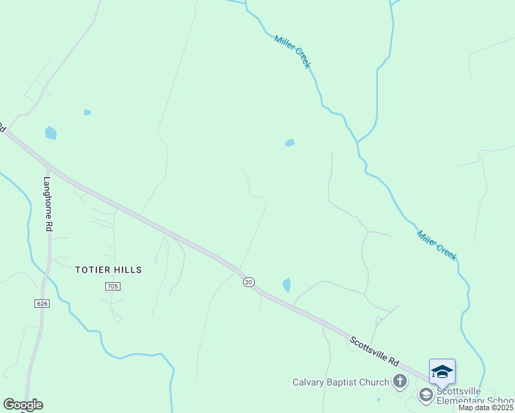 map of restaurants, bars, coffee shops, grocery stores, and more near 7537 Scottsville Road in Scottsville