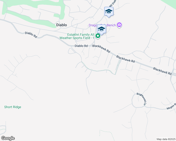 map of restaurants, bars, coffee shops, grocery stores, and more near 74 Estonian Court in Danville