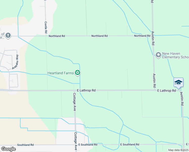 map of restaurants, bars, coffee shops, grocery stores, and more near 7851 Lathrop Road in Manteca