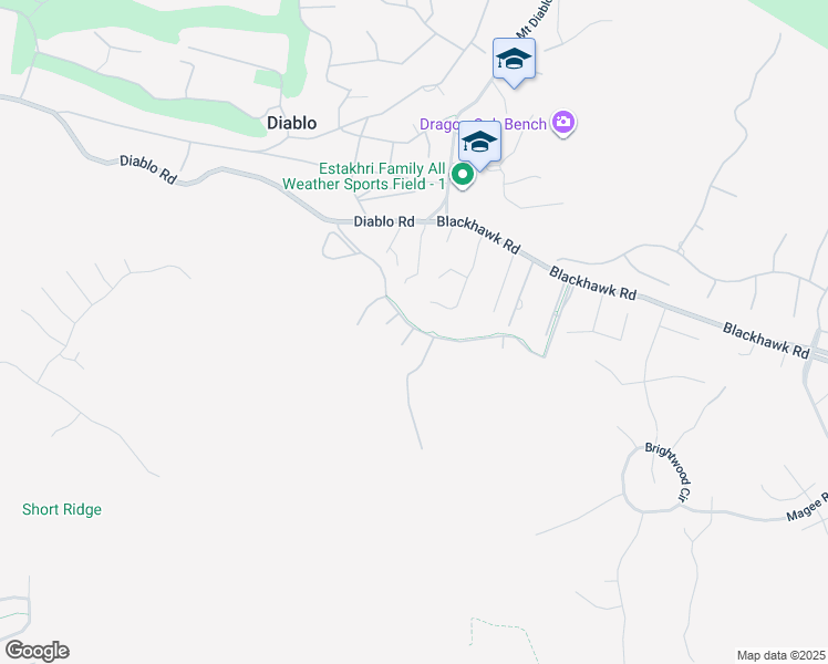 map of restaurants, bars, coffee shops, grocery stores, and more near 74 Estonian Court in Danville