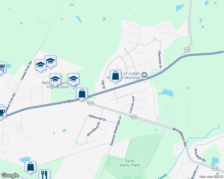 map of restaurants, bars, coffee shops, grocery stores, and more near 1116-1120 Bloomfield Road in Bardstown