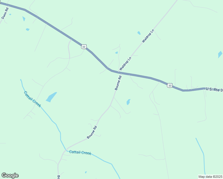 map of restaurants, bars, coffee shops, grocery stores, and more near 15365 Bourne Road in Montpelier