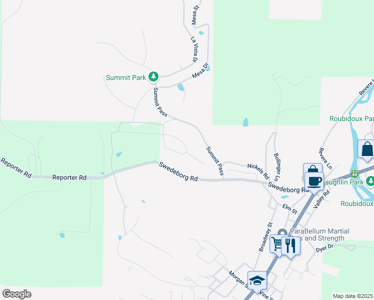 map of restaurants, bars, coffee shops, grocery stores, and more near 10 Park View in Waynesville