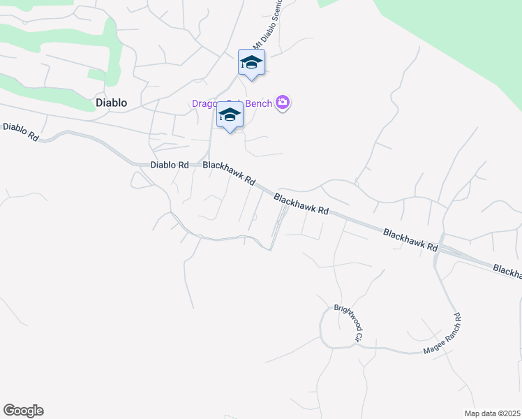 map of restaurants, bars, coffee shops, grocery stores, and more near 11 San Andreas Drive in Danville