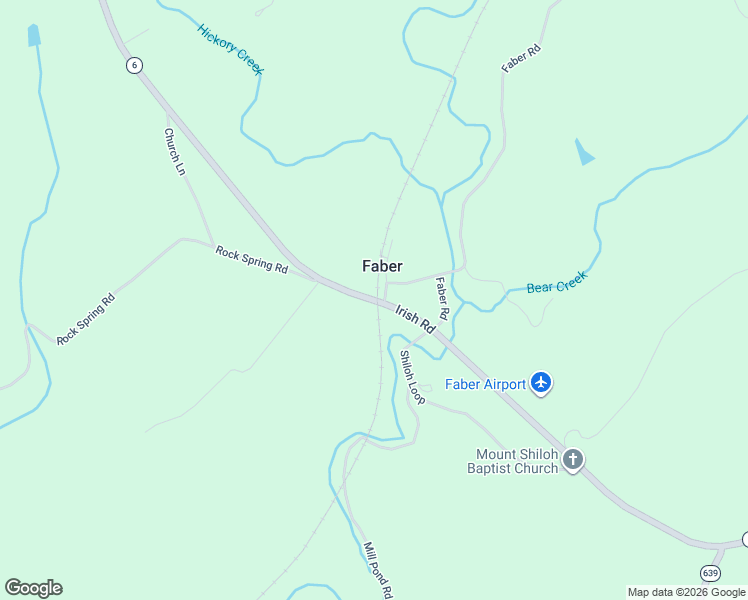 map of restaurants, bars, coffee shops, grocery stores, and more near Virginia 6 in Faber