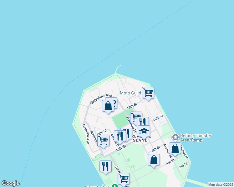 map of restaurants, bars, coffee shops, grocery stores, and more near 1244 Northpoint Drive in San Francisco