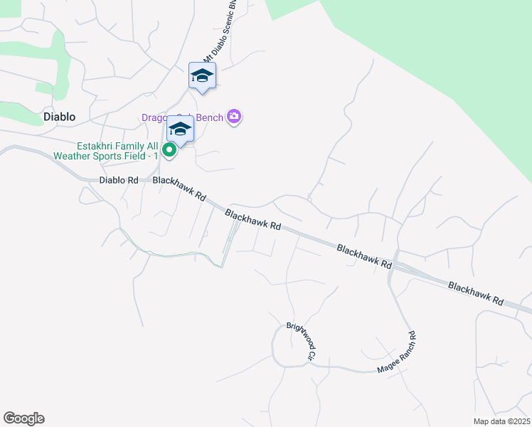 map of restaurants, bars, coffee shops, grocery stores, and more near 2360 Holly Oak Drive in Danville