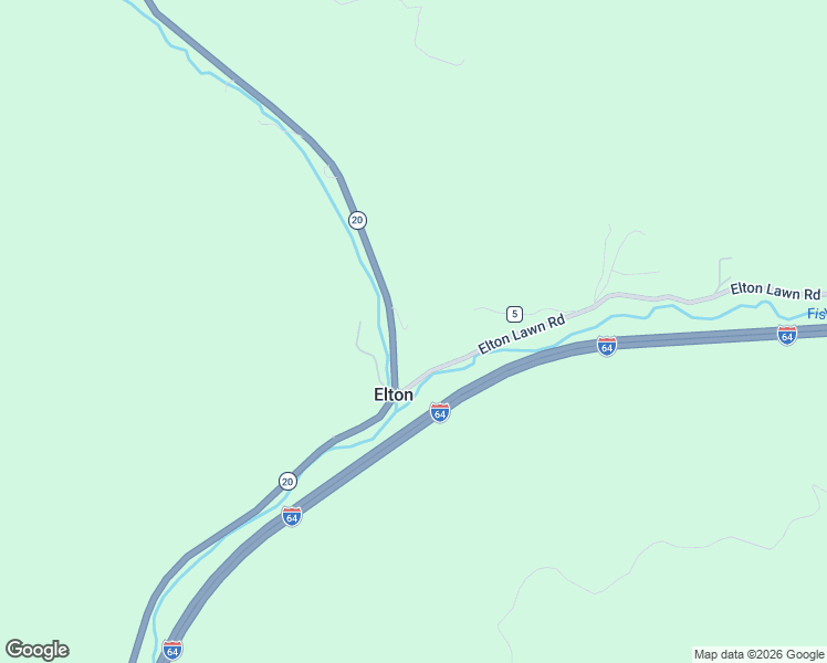 map of restaurants, bars, coffee shops, grocery stores, and more near 66 Elton Lawn Road in Green Sulphur Springs
