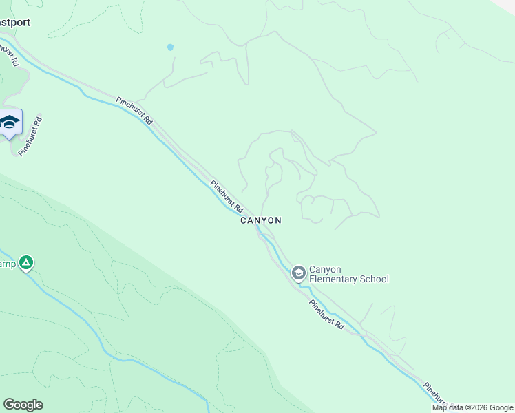 map of restaurants, bars, coffee shops, grocery stores, and more near 340 Redwood Highway in Canyon