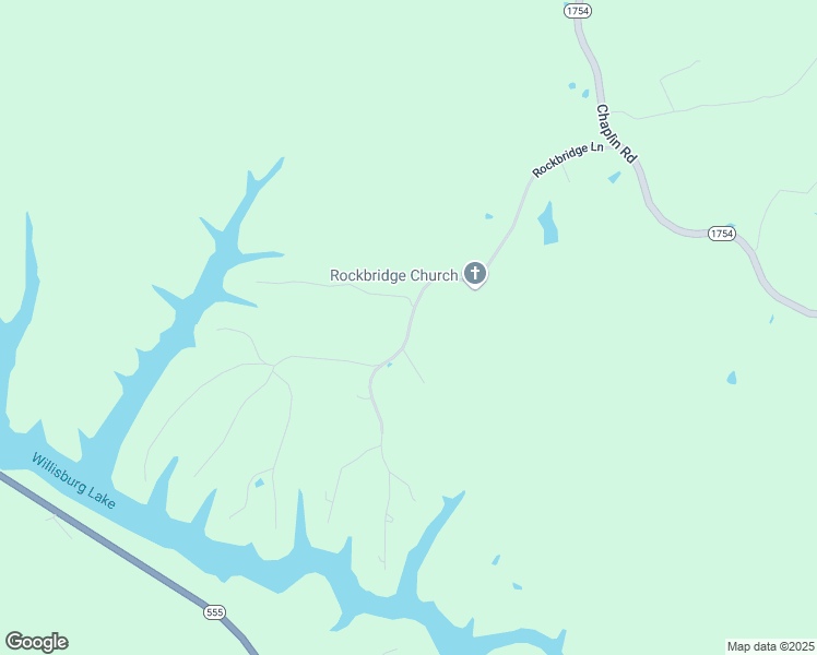 map of restaurants, bars, coffee shops, grocery stores, and more near Rockbridge Church Road in Willisburg