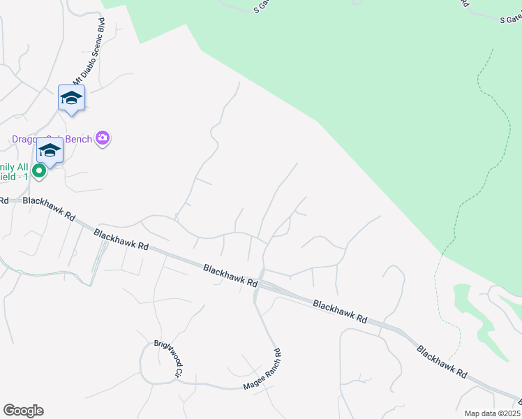 map of restaurants, bars, coffee shops, grocery stores, and more near 2145 Deer Oak Way in Danville
