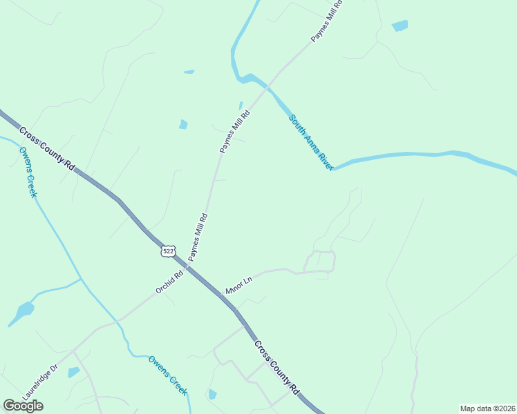 map of restaurants, bars, coffee shops, grocery stores, and more near 324 Paynes Mill Road in Mineral