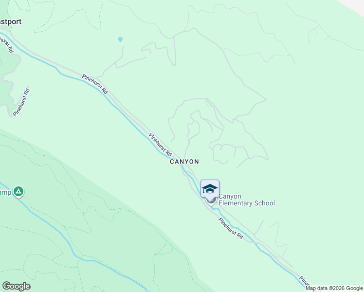 map of restaurants, bars, coffee shops, grocery stores, and more near 340 Redwood Highway in Canyon