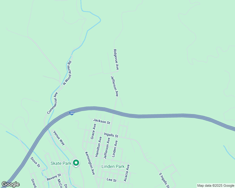 map of restaurants, bars, coffee shops, grocery stores, and more near 1500 Linden Avenue in Clifton Forge