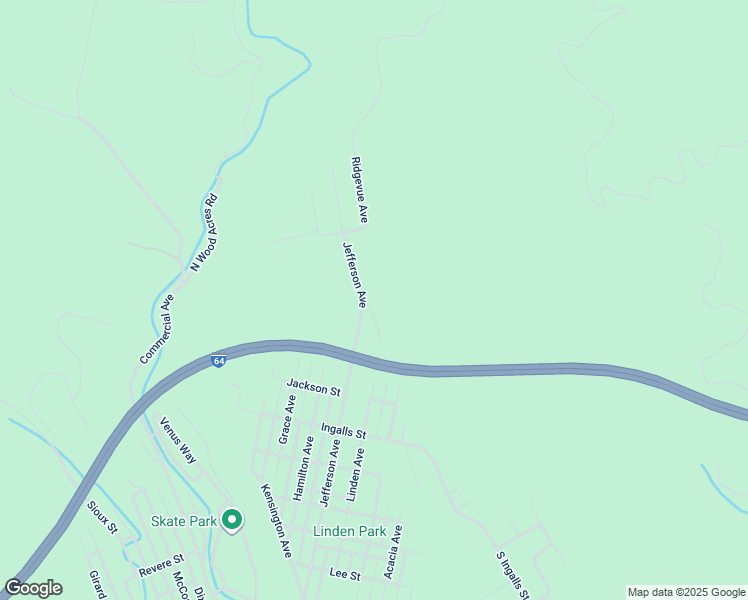 map of restaurants, bars, coffee shops, grocery stores, and more near 1500 Linden Avenue in Clifton Forge