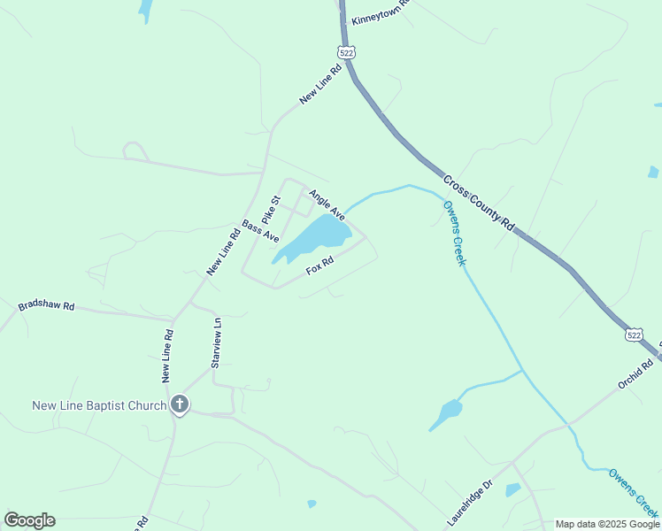 map of restaurants, bars, coffee shops, grocery stores, and more near 172 Fox Road in Gum Spring